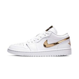 Air Jordan 1 Retro Low WMNS ‚White Metallic Gold‘