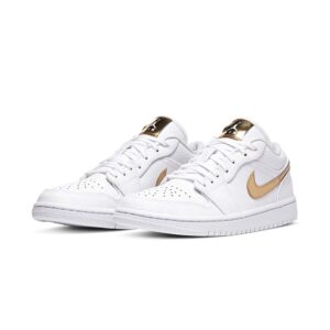 Air Jordan 1 Retro Low WMNS ‚White Metallic Gold‘