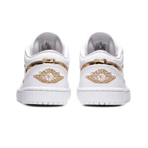 Air Jordan 1 Retro Low WMNS ‚White Metallic Gold‘